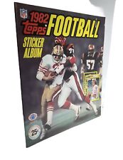 1982 TOPPS FOOTBALL STICKER ALBUM  BOOK JOE MONTANA 49ers Atlanta Falcons XVI picture