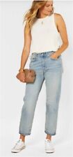 NWT Outerknown Fillmore Boyfriend Vintage Faded Blue Button Fly 114615 picture