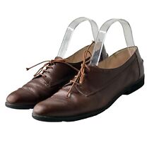 Vintage Salvatore Ferragamo Womens 8.5 B Brown Lace Up Oxford Shoes picture