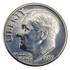 1957-P Uncirculated Roosevelt Dime MS Mint State 90% Silver picture