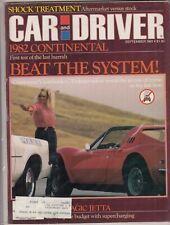 Car and Driver Magazine September 1981- '82 Continental, Dodge Challenger picture