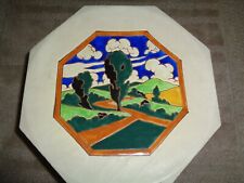 Rare Charles Catteau art deco ceramic cake dish platter frederick hurten Rhead picture