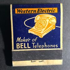 Western Electric Hawthorne Works Bell Telephone Matchbook c1930's-40's (#9) picture