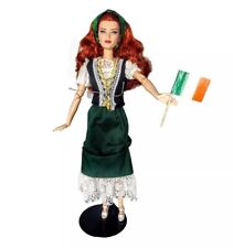 OOAK Custom Barbie Looks 13 Redhead Doll Summer Vacation + Irish Flag of Ireland picture