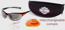 HARLEY DAVIDSON 3 INTERCHANEABLE LENSES WITH POUCH SUNGLASSES  picture
