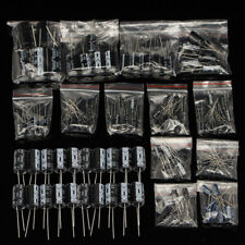 120pcs 50V 15 Values 1uF-2200uF Assorted Electrolytic Capacitor Assortment Kit picture