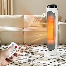 VILOBOS 750W/1500W Tower Space Heater Ceramic Portable Oscillating Timer Remote picture