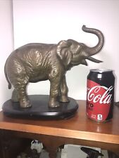 JB Jennings Brothers Bronze Elephant With Tusks and Trunk up~1940s? RARE FIND picture