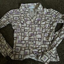 French Vintage 90s geometric, funky longsleeve top size S excellent condition picture