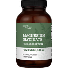 Earth Harmony Pure Chelated Magnesium Glycinate 500 mg - 120 Capsules picture