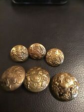 6 Vintage/Antique Cheney Birmingham Buttons (3 cuffs) picture