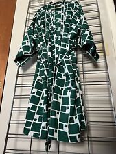 1960’s Vintage Montgomery Ward JCPenney Robe Green White Print One-size Unisex picture