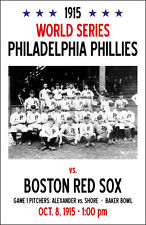1915 World Series 11X17 Poster - Phillies vs. Red Sox picture