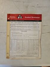 Vintage 1967 Massey Ferguson Corn Planter Seed Plate Product Newsletter  picture