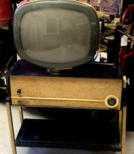 Vintage Mid Century Atomic Philco Predicta TV Swivel Television & Stand Working picture