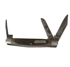 Vintage Schrade Old Timer 3-Blade Folding Pocket Knife 34OT Folding  3 3