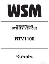 Kubota RTV1100 RTV 1100 Utility Vehicle Workshop Manual Service Repair picture
