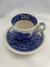 Vintage Copeland Spode’s Blue Tower England-Demitasse Cup and Saucer Set picture