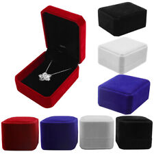 1/5/10 Pack Velvet Earring Ring Necklace Pendant Jewelry Gift Boxes Case Wedding picture