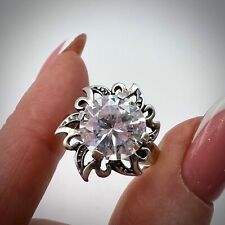 Nice Vintage Sterling Silver 925 Women's Jewelry Ring Signed 4.5 gr Size 7 gift picture