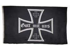 3x5 German JACK Gott Mit Uns Rough Tex Knitted Flag 3'x5' Banner picture
