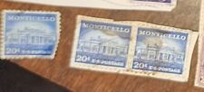 Monticello 20 Cent Canceled U.S. Stamp 1954-61 Liberty Series.  picture