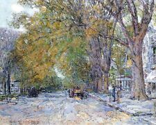 Main Street, East Hampton by Childe Hassam art painting print picture