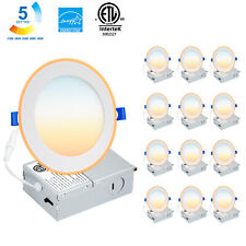 4in. 6in. Adjustable 5CCT Selectable Ultra-Thin LED Ceiling Recessed Night Light picture