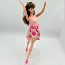Vintage Mod 1967-8 Brunette Barbie Doll #1160 Redressed In Glowin’ Out #3404 picture