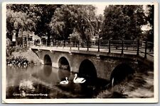 Vtg Ganzepoortbrug Goes Zeeland Netherlands Bridge RPPC Real Photo Postcard picture