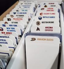 (32) TALL Sports Card Dividers with 32 FREE NHL Teams Logos Labels picture
