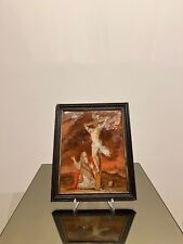 Antique Painting Religious, Vases Of Crucifixion, Technical Scary (D picture