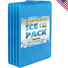 4 × Lunch Box Camping Thin Ice Packs Environment Protection Reusable Refreezable picture