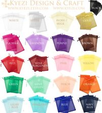 50/100/150/200 Drawstring Organza Bag Jewelry Pouch Wedding Party Favor Gift Bag picture