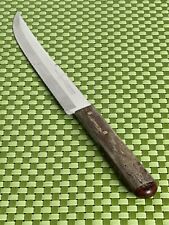 Imperial Stainless Serrated Knife Wonda Edge Wood Handle USA Flatware B56G picture
