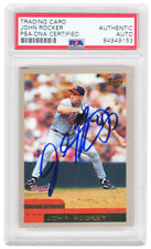 John Rocker Signed Braves 2000 Topps Baseball Trading Card #314 - (PSA Slabbed) picture