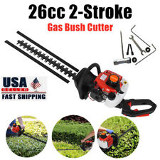 24 Inch High-powered Hedge Trimmer Double Side Blade 26cc Gas Bush Cutter  picture