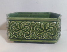 Vintage McCoy Green Pottery Planter picture