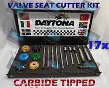 17x DAYTONA VALVE SEAT CUTTER KIT GMC CHEVY LS3 30*-45*-60* 3 ANGLES CUT CARBIDE picture