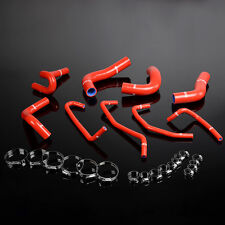 94-97 Fit For Mazda Miata MX5 1.8L+ Free Clamps Red Silicone Radiator Hoes Kit picture