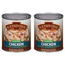 2 Cans- Keystone All Natural Chicken 28 oz ✅ No Preservative Fully Cooked Food✅ picture