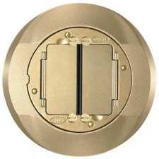 Hubbell Wiring Device-Kellems S1cfcbrs Floor Box Cover Carpet Flange,Brass picture