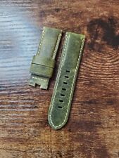 Panerai Watch 24/22mm OEM Dark Military Green Strap for Deployment Buckle  picture