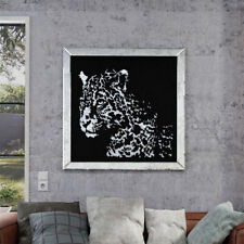 Crushed Diamond Leopard Pattern Wall Art Decor Frame Inspiration Art home Office picture
