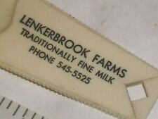 Rare Lenkerbrook farms Harrisburg, pa. plastic shoe horn marked u.s.a picture