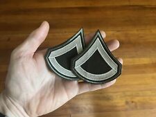 Private 1st Class Army Uniform Rank Patch Pair 3