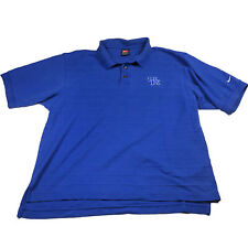 Vintage Kentucky Wildcats Nike Polo Shirt Mens L Blue UK NCAA Basketball *HOLE picture