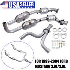 1Set Left and Right Catalytic Converter For 1999-2004 Ford Mustang 3.8L/3.9L V6 picture
