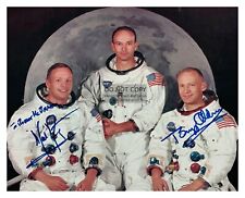 NEIL ARMSTRONG BUZZ ALDRIN MICHEAL COLLINS AUTOGRAPHED 8X10 PHOTOGRAPH REPRINT picture