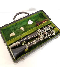 Antique JW YORK & SONS Clarinet Stencil With RARE Mouth Piece GS0347 AS/IS picture